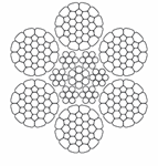 6x31 wire core trolley rope